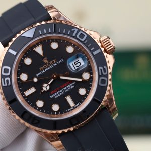 Đồng Hồ Rolex Yacht-Master 116655 Chế Tác Mặt Đen Dây Cao Su Xưởng VS 40mm (2)