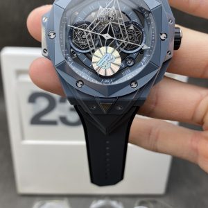 Đồng Hồ Hublot Big Bang Sang Bleu II Replica 11 Vỏ Gốm Màu Xanh Dương Nhà Máy BB 45mm