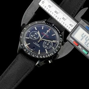 Đồng Hồ Omega Chế Tác Speedmaster Co-Axial Chronograph Vỏ Gốm Đen Dây Vải 44mm (2)