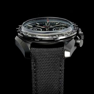 Đồng Hồ Omega Chế Tác Speedmaster Co-Axial Chronograph Vỏ Gốm Đen Dây Vải 44mm (2)