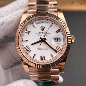Đồng Hồ Rolex Day-Date Chế Tác Mặt Trắng Bộ Máy Calibre 3255 Xưởng RC 40mm (2)